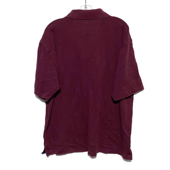 Walt Disney World 71 Polo Shirt Red Purple Mickey Crest Embroidered Logo Mens XL - Picture 3 of 6